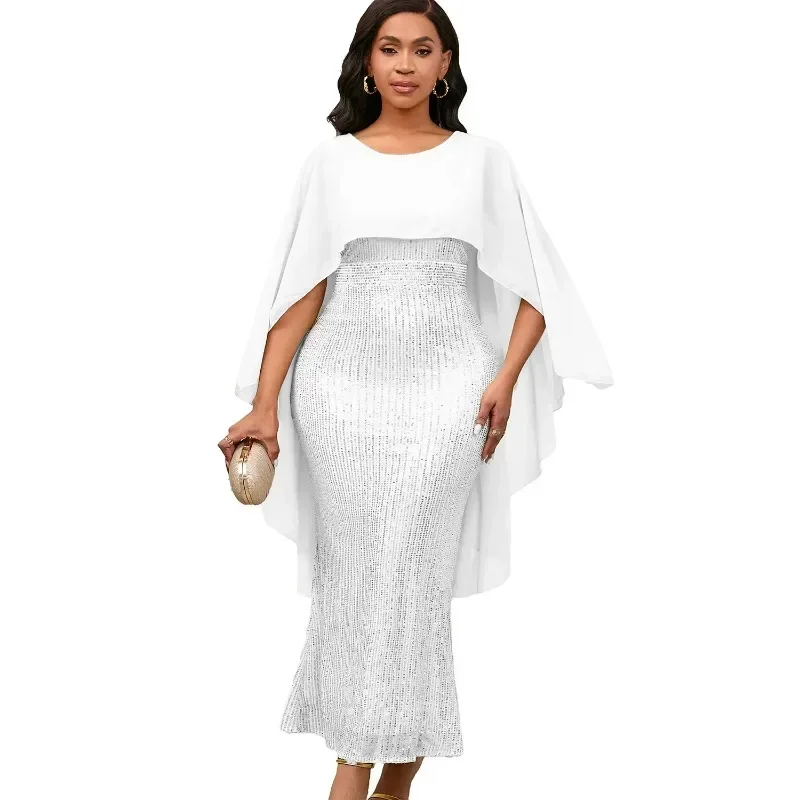 African Dresses For Women Party Dashiki Clothing Chiffon Cape Sequins Maxi Dress Robe Africaine Femme Abaya Clothes Africa Dress
African Dresses For Women Party Dashiki Clothing Chiffon Cape Sequins Maxi Dress Robe Africaine Femme Abaya Clothes Africa Dress