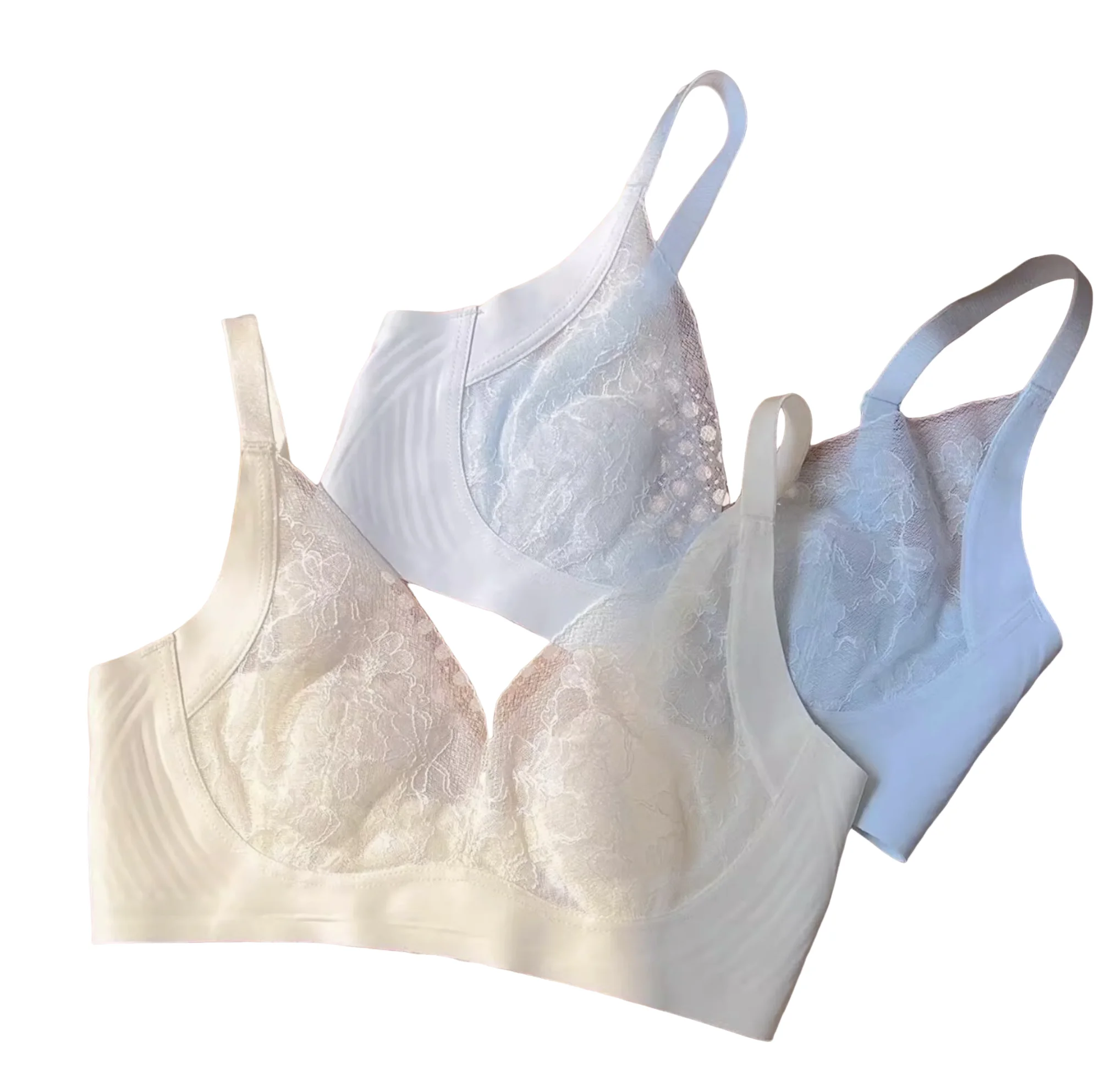 KUCLUT Women's large breasts, small breasts, French lace tucked breasts, anti-sagging bunny ears bra
KUCLUT Women's large breasts, small breasts, French lace tucked breasts, anti-sagging bunny ears bra