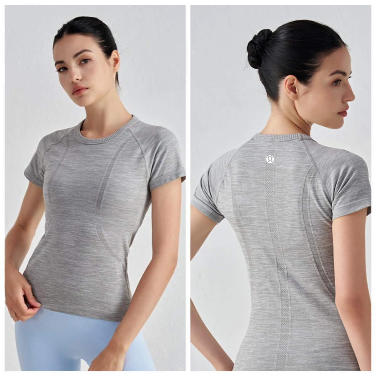 Summer LL Tight and Thin Yoga Clothes Short-sleeved Round Neck Quick-drying Breathable Sports T-shirt Elastic Pilates T-shirt
Summer LL Tight and Thin Yoga Clothes Short-sleeved Round Neck Quick-drying Breathable Sports T-shirt Elastic Pilates T-shirt