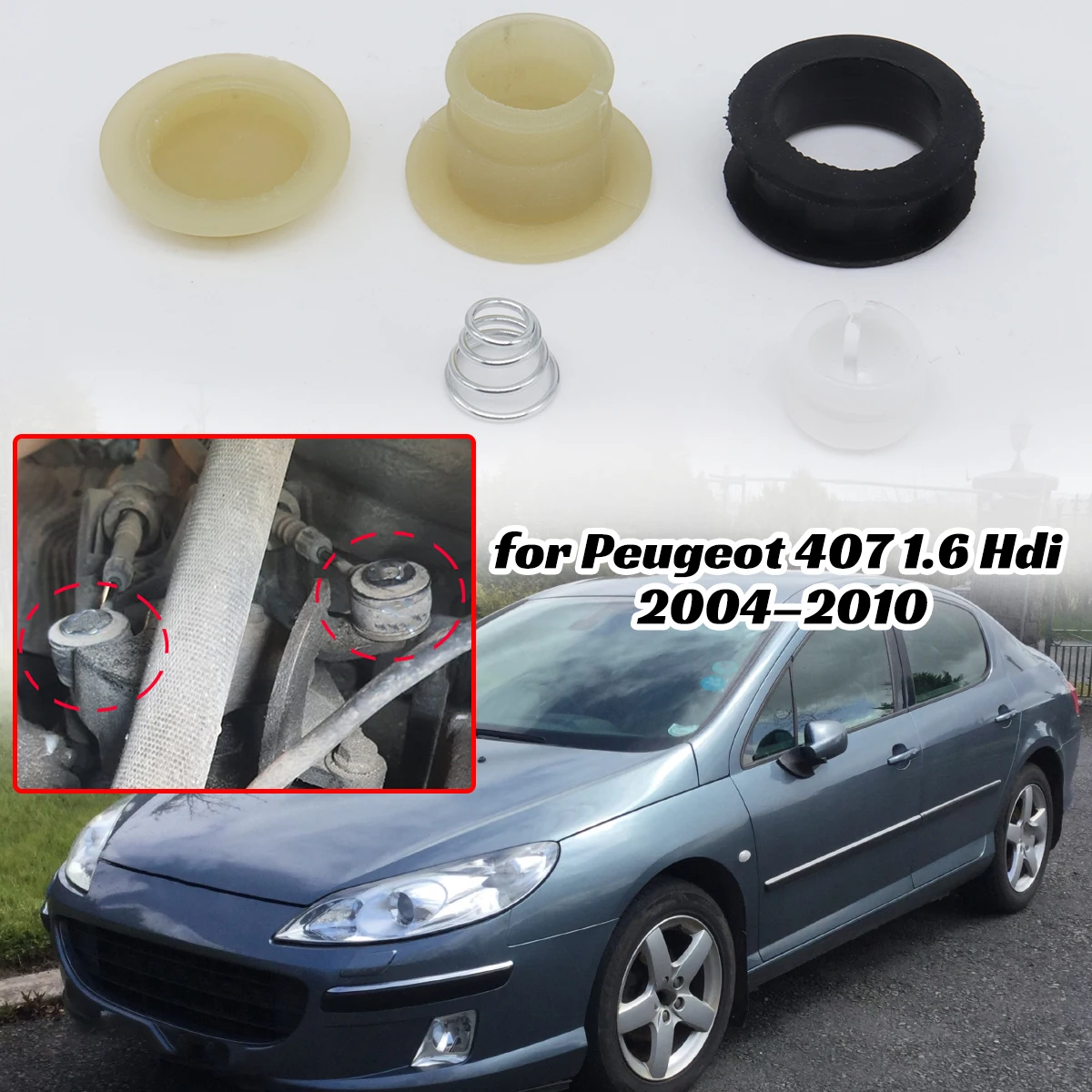 2set for Peugeot 407 1.6 Hdi 2004–2010 Gear Shift Selector Lever Linkage Cable Bushing MT Knob Gearsticks Parts Accessories Car
2set for Peugeot 407 1.6 Hdi 2004–2010 Gear Shift Selector Lever Linkage Cable Bushing MT Knob Gearsticks Parts Accessories Car