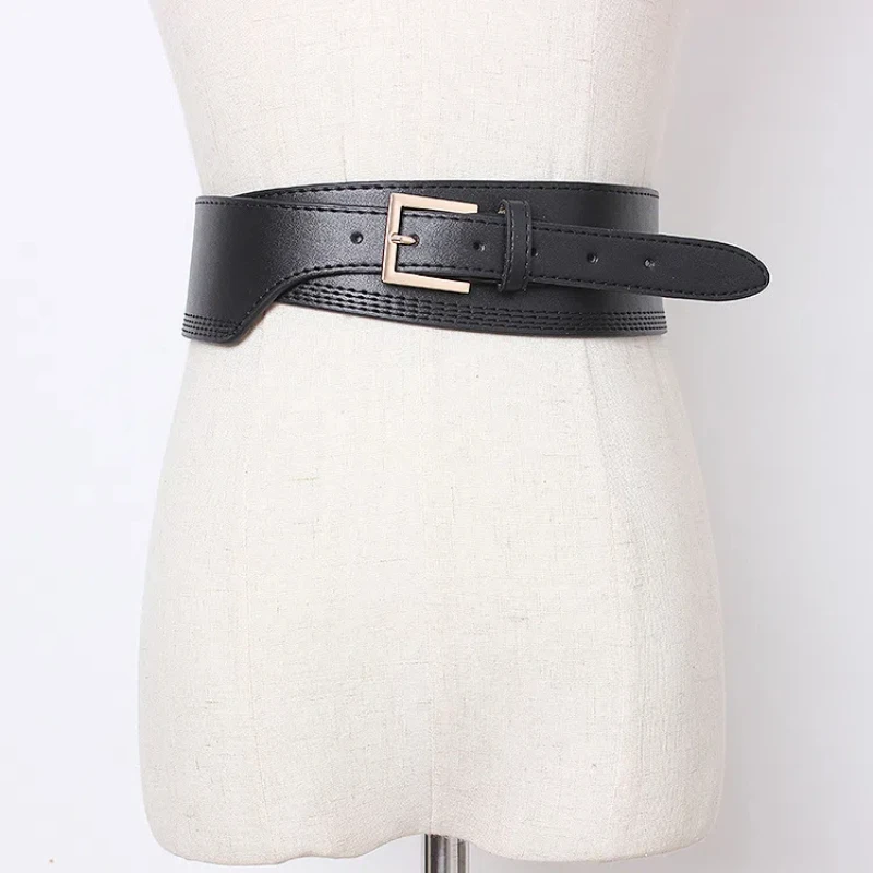 Women's Needle Buckle Irregular PU Leather Pressure Line Waistband Decorative Coat Sweater Cinch Versatile Simple Wide Belt
Women's Needle Buckle Irregular PU Leather Pressure Line Waistband Decorative Coat Sweater Cinch Versatile Simple Wide Belt