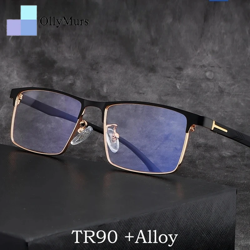 OLLYMURS Wew Ultra-light Business Tr90 Alloy Glasses Frame Male Fashion Square Optical Prescription Men's Eyeglasses Frames
OLLYMURS Wew Ultra-light Business Tr90 Alloy Glasses Frame Male Fashion Square Optical Prescription Men's Eyeglasses Frames