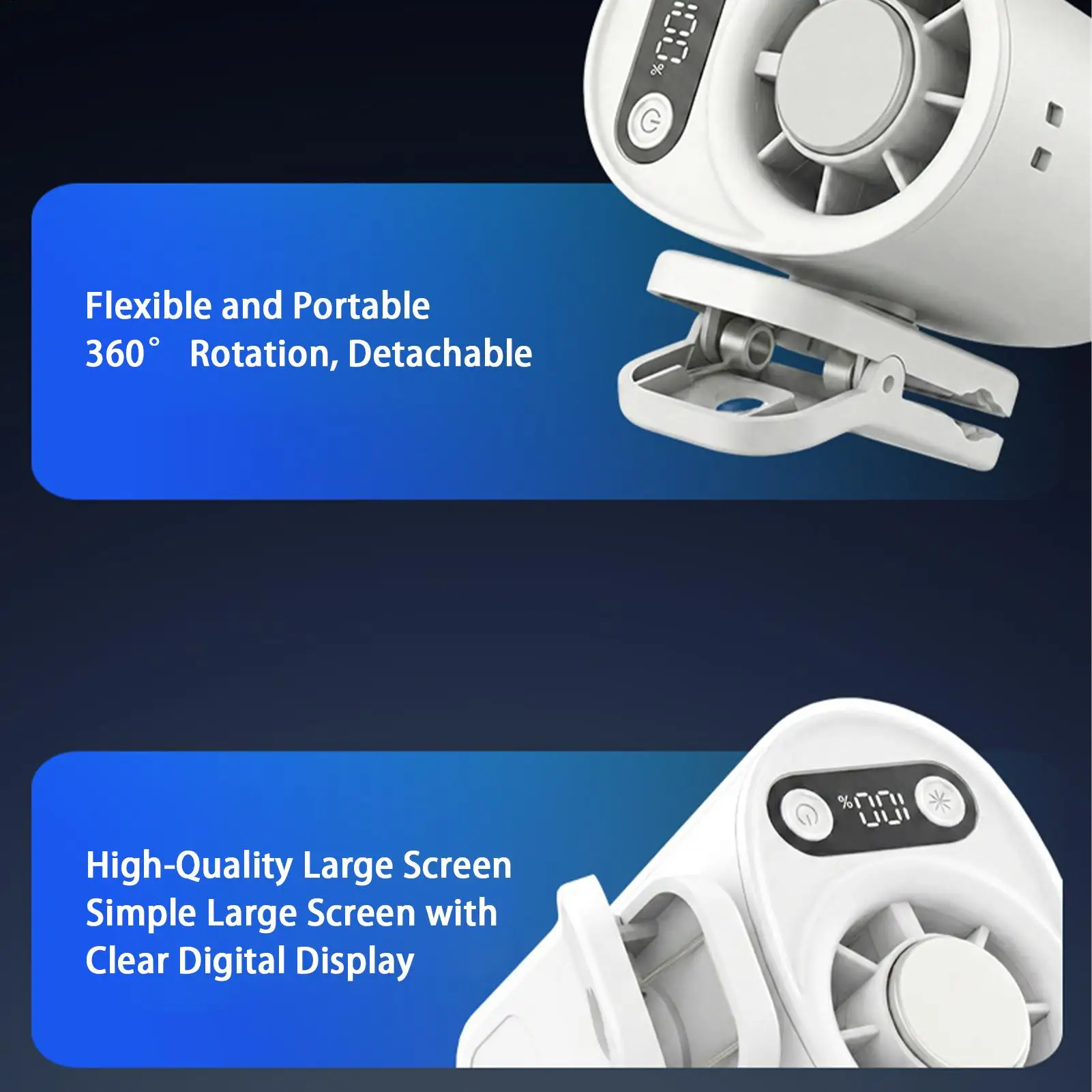 Portable Clip Fan Summer Quiet Appliance Outdoor Air Blower Clamp On Fan For Commuting Travel Camping Golf Beach Music Festival
Portable Clip Fan Summer Quiet Appliance Outdoor Air Blower Clamp On Fan For Commuting Travel Camping Golf Beach Music Festival