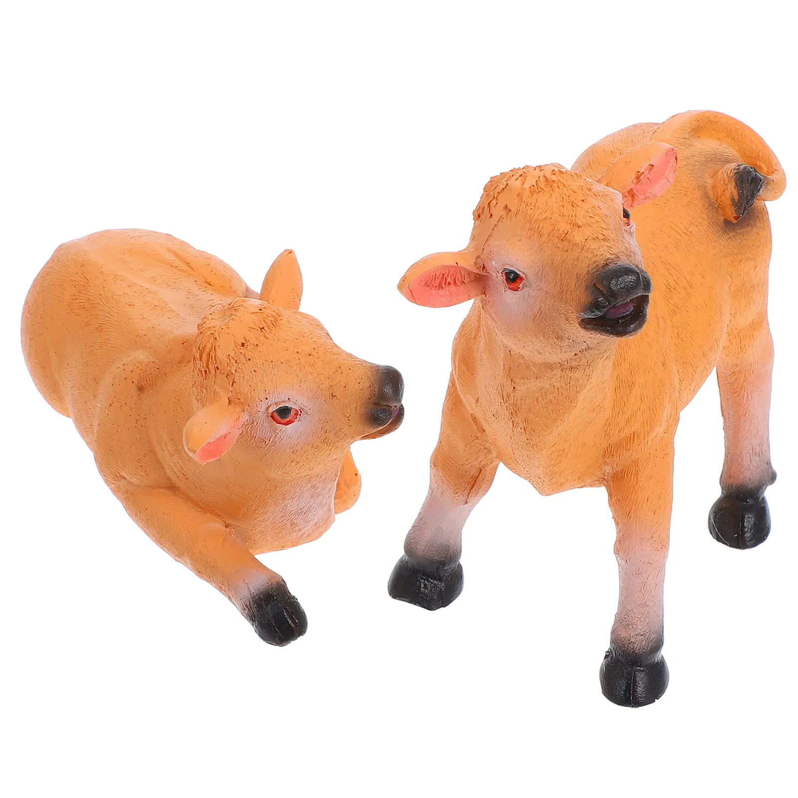 2 шт. миниатюрные желтые фигурки коров: реалистичные теленята для декора сада, дома, улицы, для цветочных горшков, фэн-шуй, фигурка быка
2 шт. миниатюрные желтые фигурки коров: реалистичные теленята для декора сада, дома, улицы, для цветочных горшков, фэн-шуй, фигурка быка