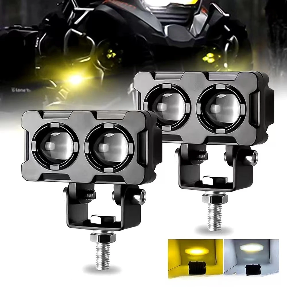 Owl Dual-Color LED Motorcycle Fog Light, White/Yellow Switchable Dual Lens Spotlight, Waterproof Driving Auxiliary Lamp forTruck
Owl Dual-Color LED Motorcycle Fog Light, White/Yellow Switchable Dual Lens Spotlight, Waterproof Driving Auxiliary Lamp forTruck