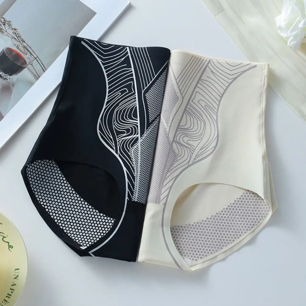 Fashion Ice Silk Women Slim Briefs Shapers High Waist Seamless Shapewear Cotton Crotch Stripe Postpartum Panties Women
Fashion Ice Silk Women Slim Briefs Shapers High Waist Seamless Shapewear Cotton Crotch Stripe Postpartum Panties Women