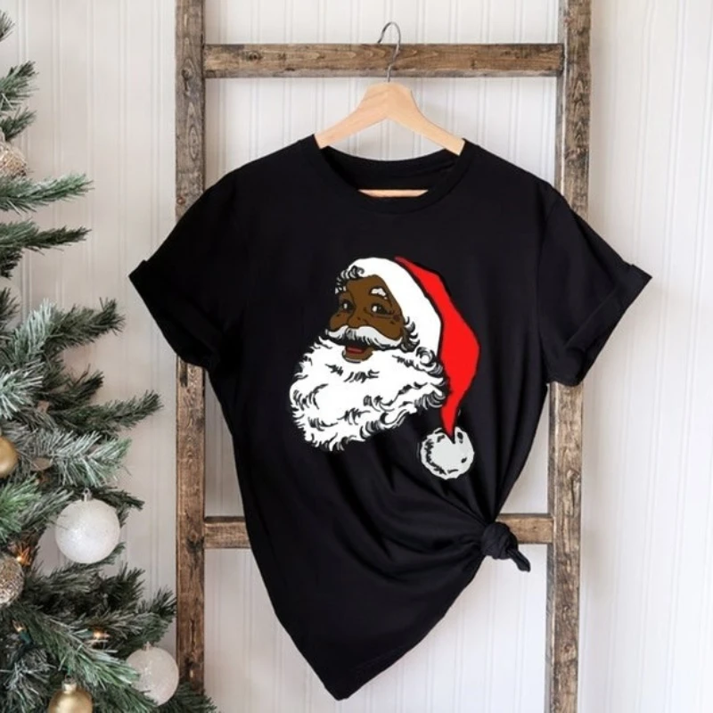 Cool Creative Black Santa Claus Trending Tee Christmas African American Xmas Gift Unisex Casual All-match Graphic Tshirts
Cool Creative Black Santa Claus Trending Tee Christmas African American Xmas Gift Unisex Casual All-match Graphic Tshirts