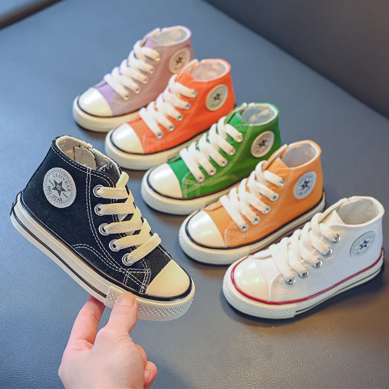 New Four Seasons Kids Canvas Skate Sneakers Boy Girls High-Top Casual Sneakers Kid Student Shoes Soft-Soled Casual White Shoes
New Four Seasons Kids Canvas Skate Sneakers Boy Girls High-Top Casual Sneakers Kid Student Shoes Soft-Soled Casual White Shoes