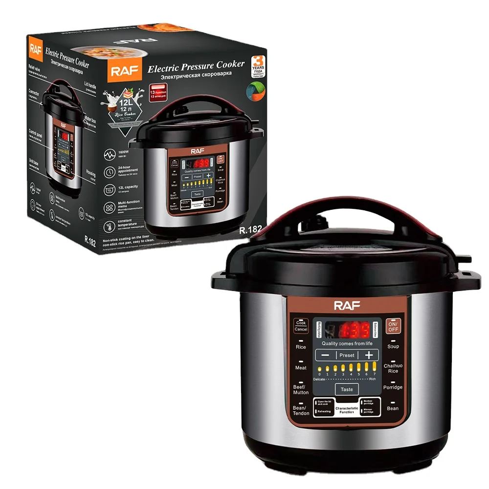 Big Capacity 12 L Pressure Cooker Non Stick Multi- Functional Electric Cooker Stainless Steel
Big Capacity 12 L Pressure Cooker Non Stick Multi- Functional Electric Cooker Stainless Steel