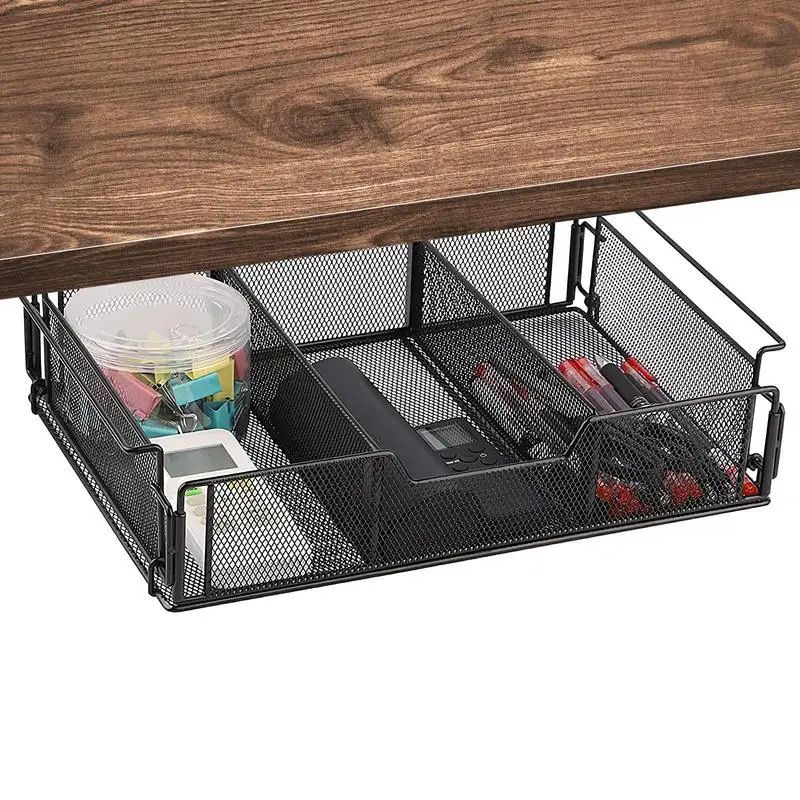 Under Desk Drawer Under Table Pencil Holder Metal Divided Tray Basket for Pens Supplies Cabinet Organization Adults Kids
Under Desk Drawer Under Table Pencil Holder Metal Divided Tray Basket for Pens Supplies Cabinet Organization Adults Kids