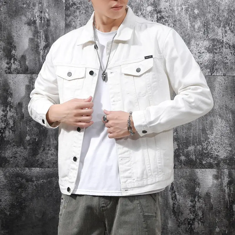 Высококачественная весенняя мода, стильная, повседневная и трендовая, универсальная джинсовая куртка для бизнеса, мужская куртка с длинными рукавами.
Высококачественная весенняя мода, стильная, повседневная и трендовая, универсальная джинсовая куртка для бизнеса, мужская куртка с длинными рукавами.