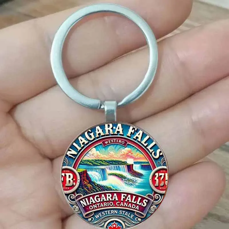 Niagara Falls Keychain - Retro Travel Canada Niagara Falls Zinc Alloy Souvenir, Perfect Gift for Travelers
Niagara Falls Keychain - Retro Travel Canada Niagara Falls Zinc Alloy Souvenir, Perfect Gift for Travelers