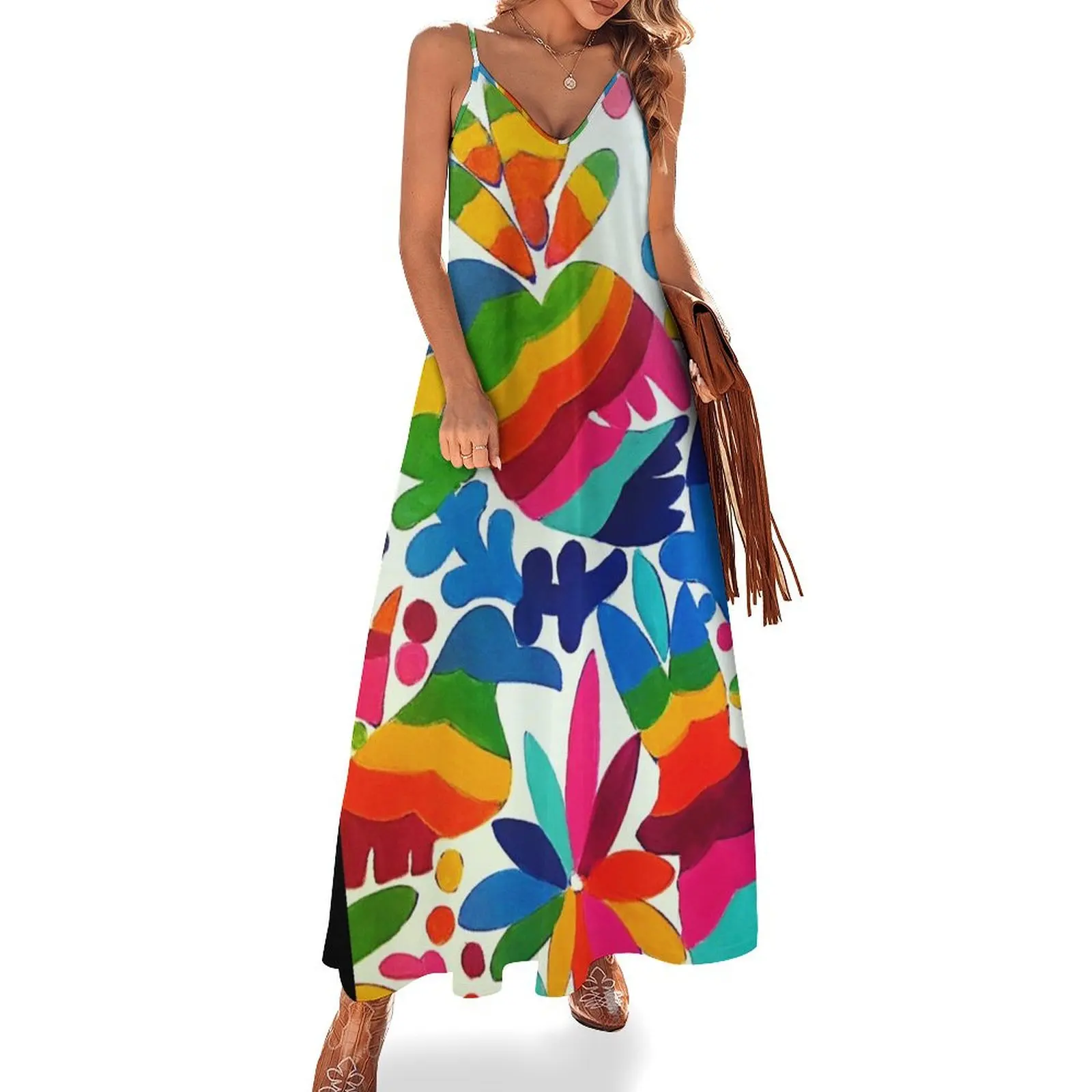Mexican Otomi Colors Sleeveless Dress prom clothes wedding dresses for parties Women's summer long dress Dress
Mexican Otomi Colors Sleeveless Dress prom clothes wedding dresses for parties Women's summer long dress Dress
