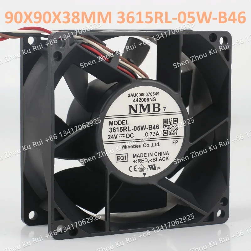 New original NMB 24V 0.73A inverter chassis bearing 4-wire 9038 3615RL-05W-B46 Cooling Fan
New original NMB 24V 0.73A inverter chassis bearing 4-wire 9038 3615RL-05W-B46 Cooling Fan