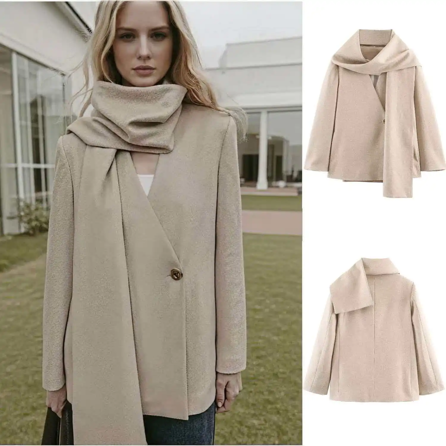 Women Long Sleeve Shawl Collar Blazer Casual Office Wear Work Jacket Spring Autumn Outerwear
Women Long Sleeve Shawl Collar Blazer Casual Office Wear Work Jacket Spring Autumn Outerwear