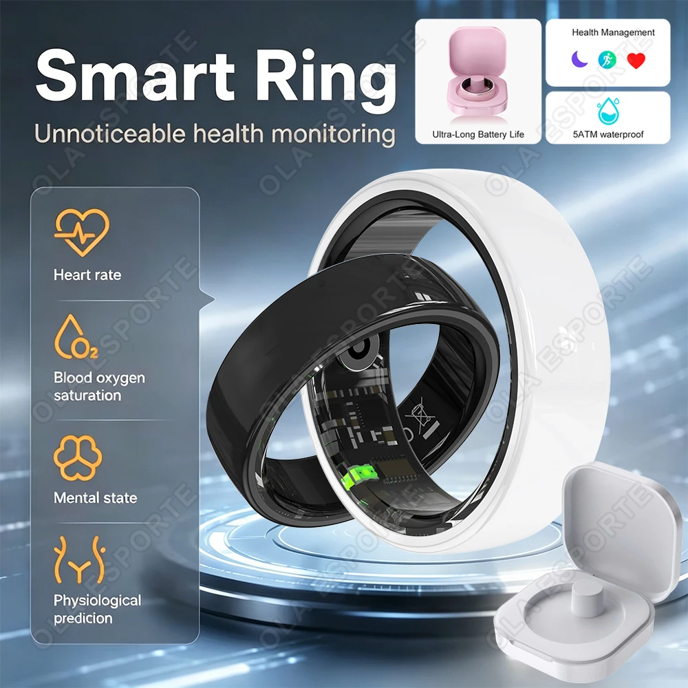 New Ceramic Smart Ring Health Tracking High-capacity Battery IP68 Waterproof Real-Time Blood Oxygen Monitoring Couple Smart Ring
New Ceramic Smart Ring Health Tracking High-capacity Battery IP68 Waterproof Real-Time Blood Oxygen Monitoring Couple Smart Ring
