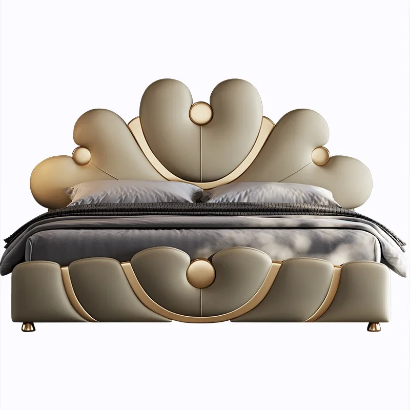 Leather Double Bed Design Romantic Luxury High Quality Modern Wedding Unusual Bedroom Bed Headboards Muebles Home Furniture
Leather Double Bed Design Romantic Luxury High Quality Modern Wedding Unusual Bedroom Bed Headboards Muebles Home Furniture