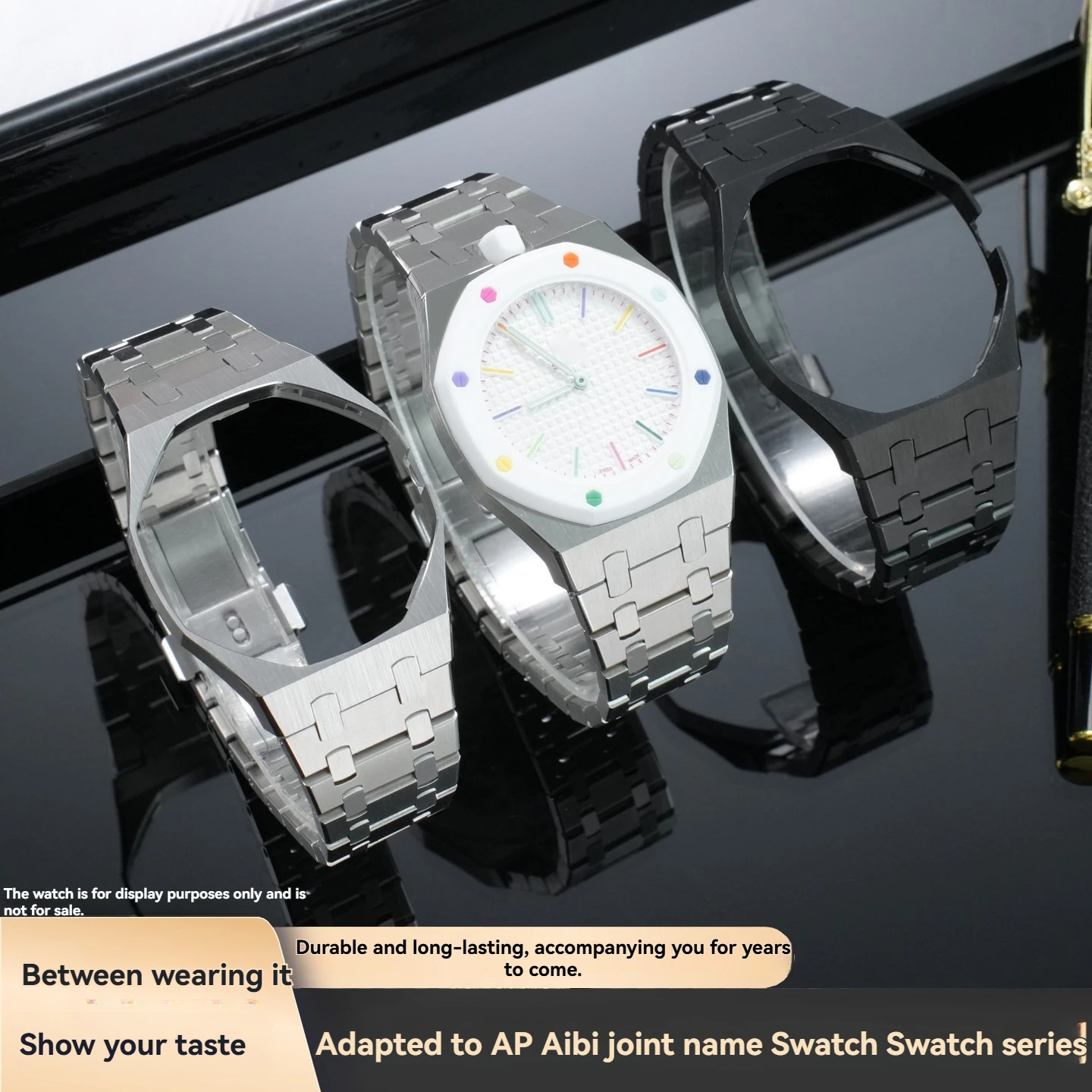 Stainless Steel Case Strap Mod Parts for S-Watch X A-P Royal Pop Pocket Watch bezel Bracelet Replacement Modified Accessories
Stainless Steel Case Strap Mod Parts for S-Watch X A-P Royal Pop Pocket Watch bezel Bracelet Replacement Modified Accessories