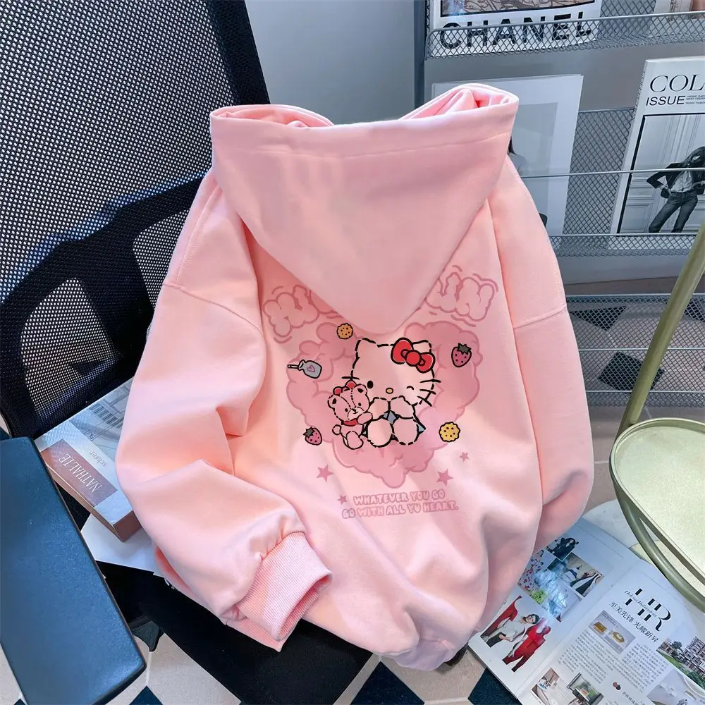 Hello Kitty Anime Kawaii MINISO Ins Fashion Hooded Clothing Cute Female Autumn Hoodie Couple Coat Thickened Top Gifts Toys
Hello Kitty Anime Kawaii MINISO Ins Fashion Hooded Clothing Cute Female Autumn Hoodie Couple Coat Thickened Top Gifts Toys