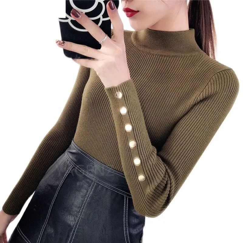Turtleneck Sweater Women Knitwear 2023 Spring New Korea Slim Sexy Casual Stretch Knit Sweater Female Pullovers Long Sleeve Shirt
Turtleneck Sweater Women Knitwear 2023 Spring New Korea Slim Sexy Casual Stretch Knit Sweater Female Pullovers Long Sleeve Shirt