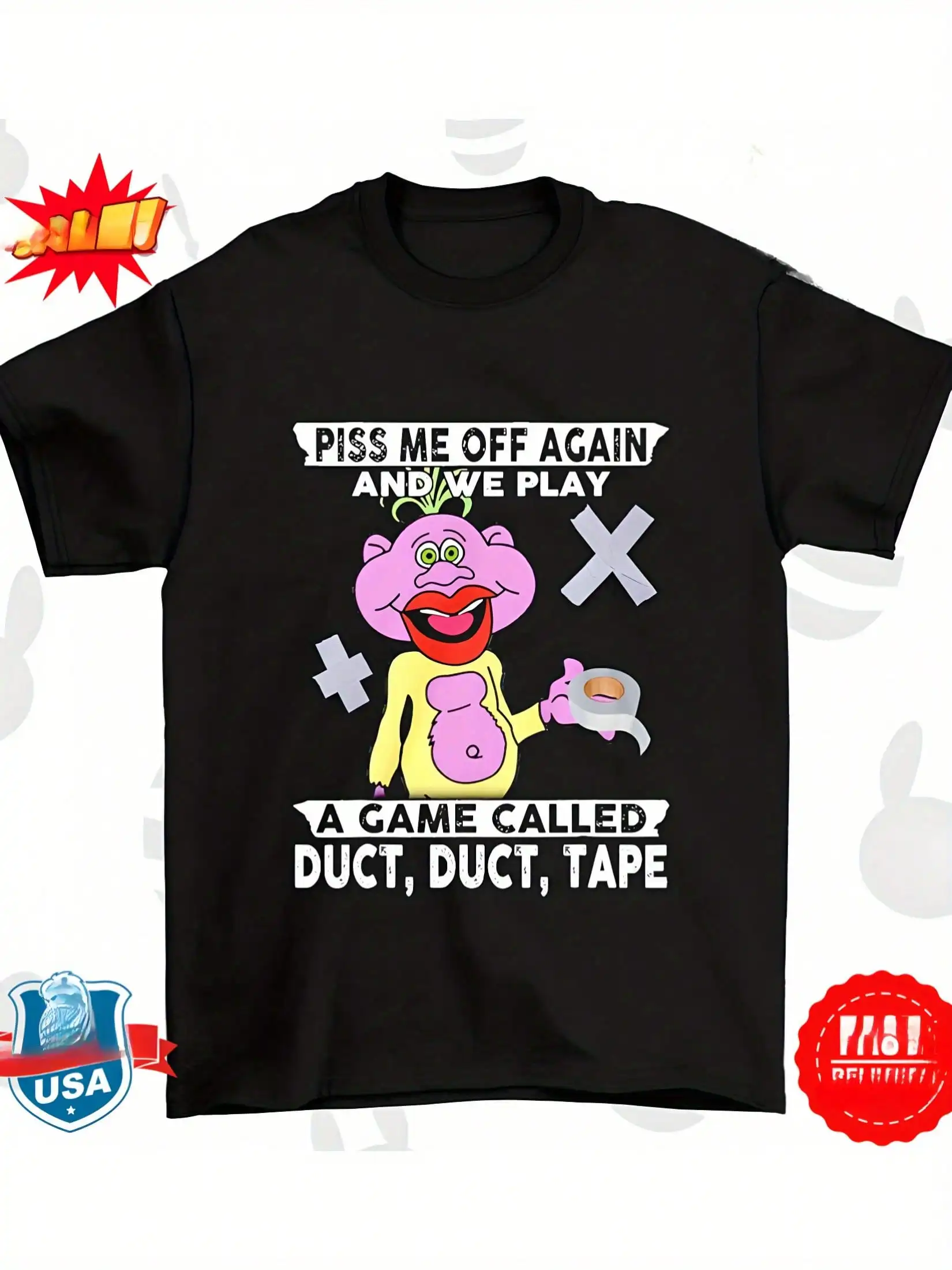 Men's Black Peanut Jeff Piss Me Off Again We Play Graphic T-Shirt Humorous Cartoon Print Loose Fit Short Sleeve Sporty Casual
Men's Black Peanut Jeff Piss Me Off Again We Play Graphic T-Shirt Humorous Cartoon Print Loose Fit Short Sleeve Sporty Casual
