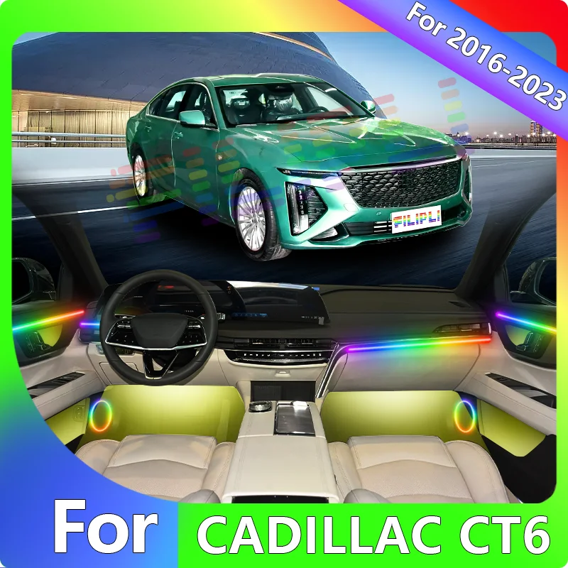 FILIPLI For CADILLCA CT 6 For 2020 App Controlled Car Interior Lights 64 RGB Colour Acrylic Night Driving Ambient Light Strips
FILIPLI For CADILLCA CT 6 For 2020 App Controlled Car Interior Lights 64 RGB Colour Acrylic Night Driving Ambient Light Strips