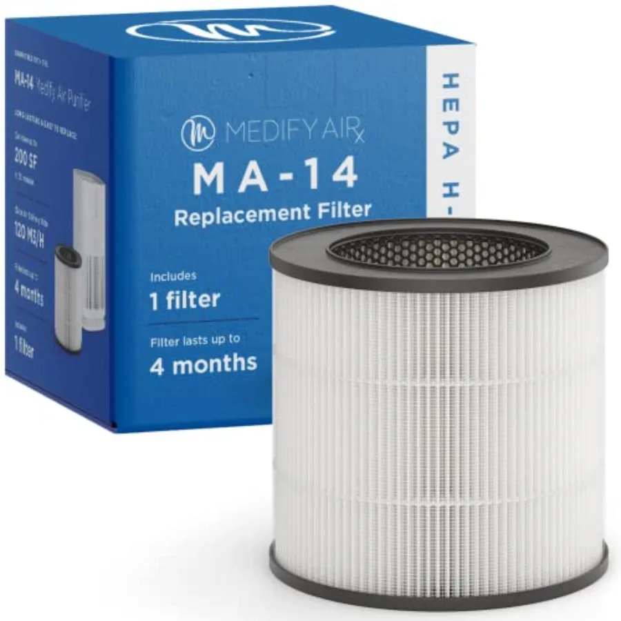Medify MA-4 Genuine Replacement Filter for Allergens Smoke Wildfires Dust Odors Pollen Pet Dander 3 in with Pre-filter True HEP
Medify MA-4 Genuine Replacement Filter for Allergens Smoke Wildfires Dust Odors Pollen Pet Dander 3 in with Pre-filter True HEP