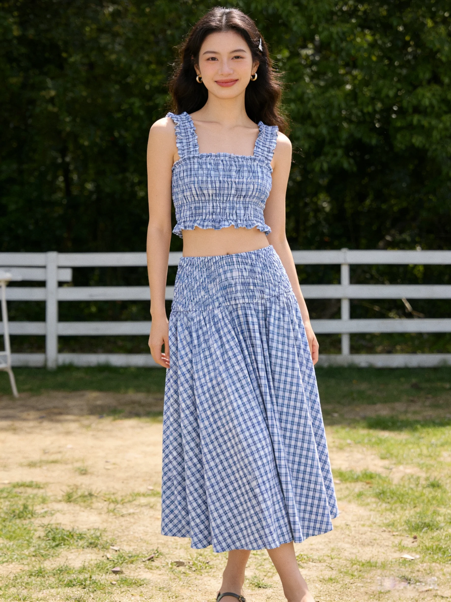 Fre Sle Universi Campus Heavy Rhinestone ter Skirt ort Breathable Cotton Spring Summer Blue White Small id Series
Fre Sle Universi Campus Heavy Rhinestone ter Skirt ort Breathable Cotton Spring Summer Blue White Small id Series