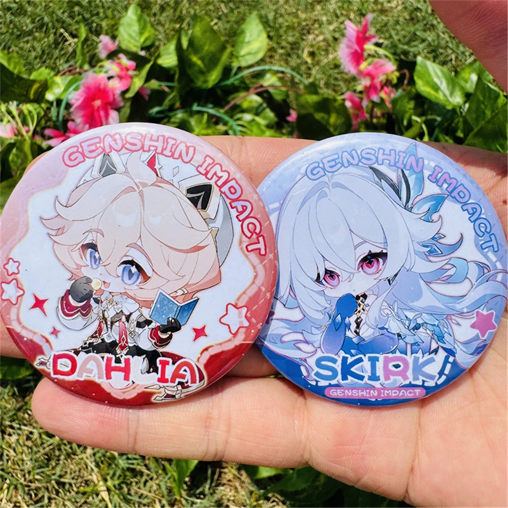 58 мм игра Genshin Impact Kawaii Skirk Dahlia косплей костюм значок булавка SPTE жесть брошь реквизит Gilf
58 мм игра Genshin Impact Kawaii Skirk Dahlia косплей костюм значок булавка SPTE жесть брошь реквизит Gilf
