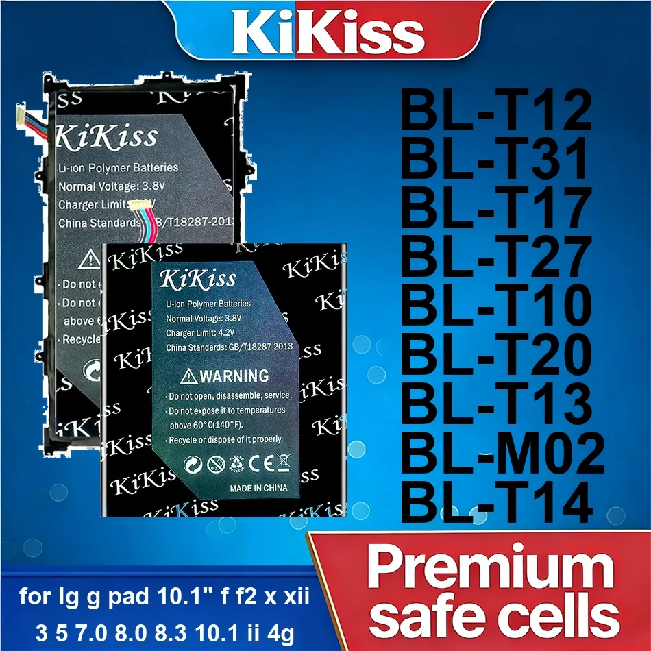 Высокоэффективный аккумулятор для планшетов BL-T27 BL-T14 BL-T17 3550-12000 мАч для LG G Pad 10.1" F2 X2 II 3 5 7.0 8.0 8.3 10.1 II 4G
Высокоэффективный аккумулятор для планшетов BL-T27 BL-T14 BL-T17 3550-12000 мАч для LG G Pad 10.1" F2 X2 II 3 5 7.0 8.0 8.3 10.1 II 4G