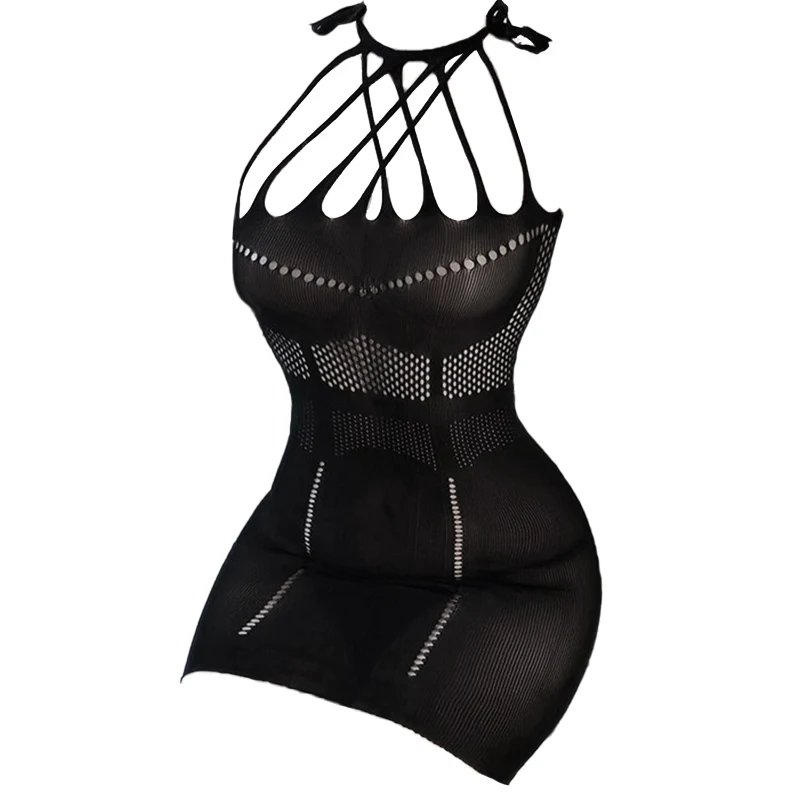 Women's Tight-fitting Hollowed-out Mesh Dress Sexy And Fashionable Sleeveless Short Stretch Bodycon Dress Pajamas
Women's Tight-fitting Hollowed-out Mesh Dress Sexy And Fashionable Sleeveless Short Stretch Bodycon Dress Pajamas