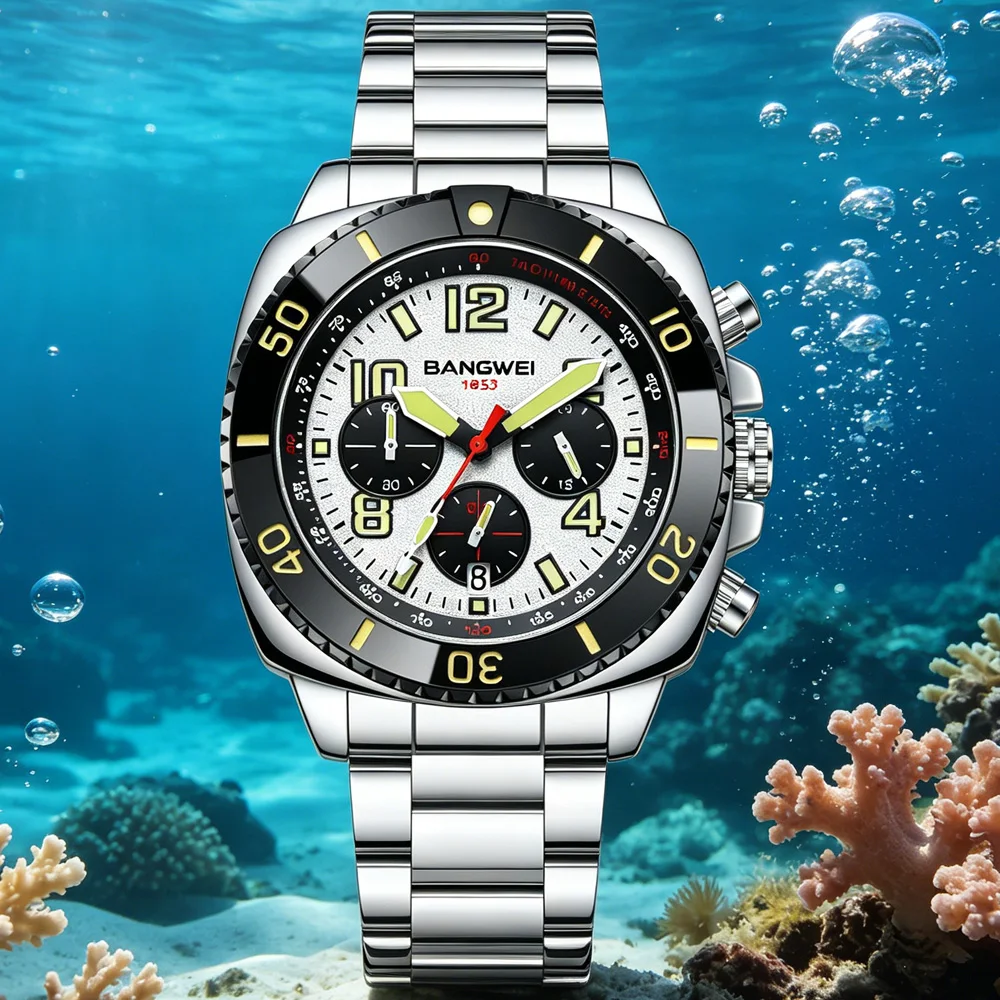 BANGWEI Men Military Watch Waterproof Wristwatch Quartz Clock Sport Watch Male Watches Men Business Clock Relogios Masculino
BANGWEI Men Military Watch Waterproof Wristwatch Quartz Clock Sport Watch Male Watches Men Business Clock Relogios Masculino