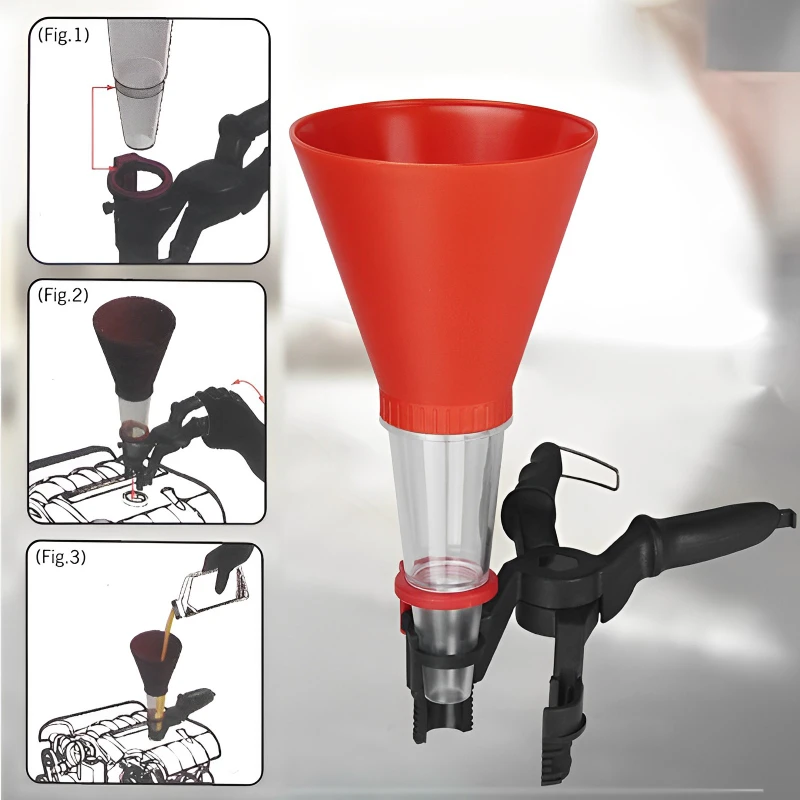 Engine Oil Filling Set Funnel Refueling Funnel with Filter Strainer Oil Fuel Filling Tools Motorcycle Oil Funnel Car Accessories
Engine Oil Filling Set Funnel Refueling Funnel with Filter Strainer Oil Fuel Filling Tools Motorcycle Oil Funnel Car Accessories