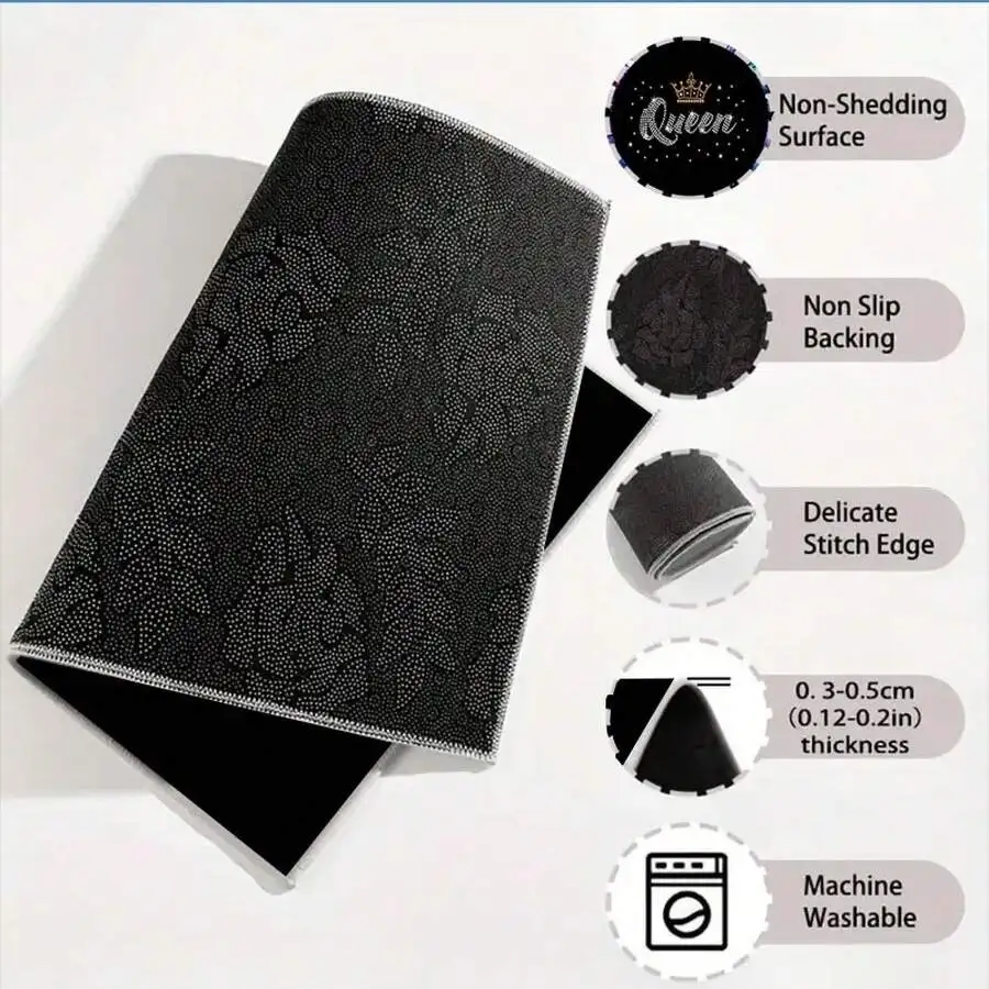 Queen Rhinestone Print Car Trunk Mat Polyester Non Shedding Non Slip Backing
Queen Rhinestone Print Car Trunk Mat Polyester Non Shedding Non Slip Backing