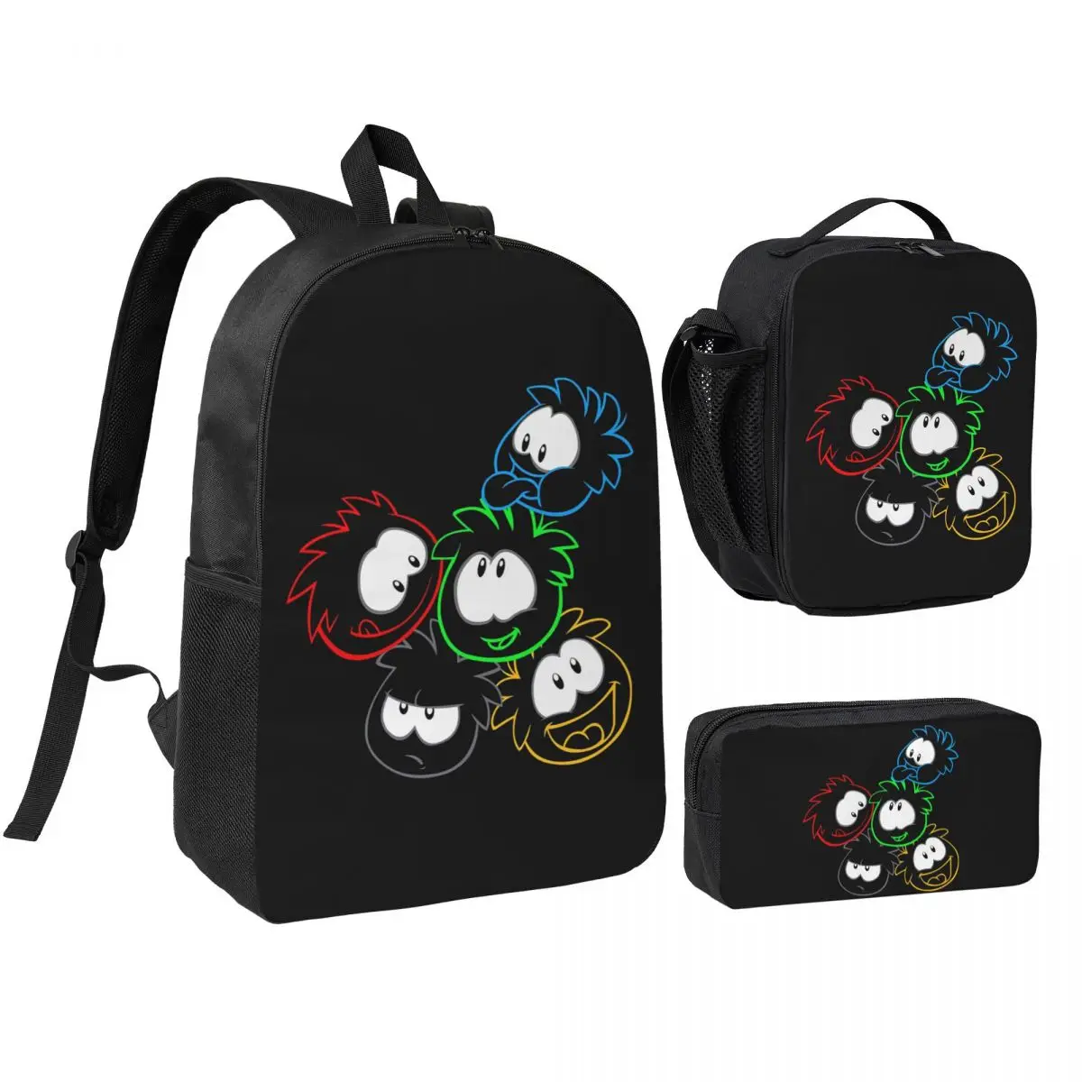 Club Penguin Puffle Group Backpack Boys Girls BookBag School Bag Shoulder Bags 3ps Insulated Lunch Bag Pencil Case
Club Penguin Puffle Group Backpack Boys Girls BookBag School Bag Shoulder Bags 3ps Insulated Lunch Bag Pencil Case