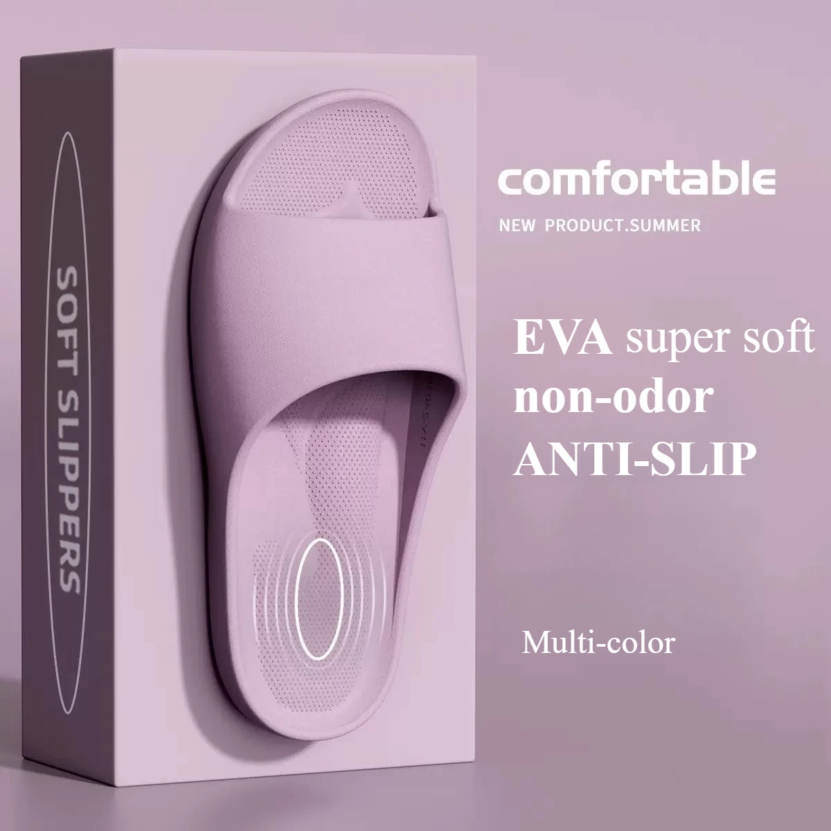 Couple Home Slippers Soft EVA Non-Slip Slides Lightweight Breathable Indoor Bathroom Shoes, Anti-Slip Platform For Men Women
Couple Home Slippers Soft EVA Non-Slip Slides Lightweight Breathable Indoor Bathroom Shoes, Anti-Slip Platform For Men Women