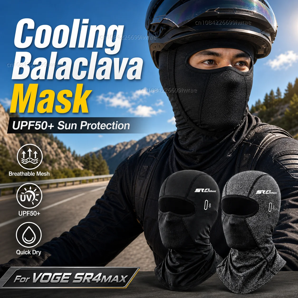 Cooling Motorcycle Balaclava Mask UPF50+ UV Protection Breathable Face Cover Summer For VOGE SR4MAX SR4 MAX sr4max 2022 2023
Cooling Motorcycle Balaclava Mask UPF50+ UV Protection Breathable Face Cover Summer For VOGE SR4MAX SR4 MAX sr4max 2022 2023