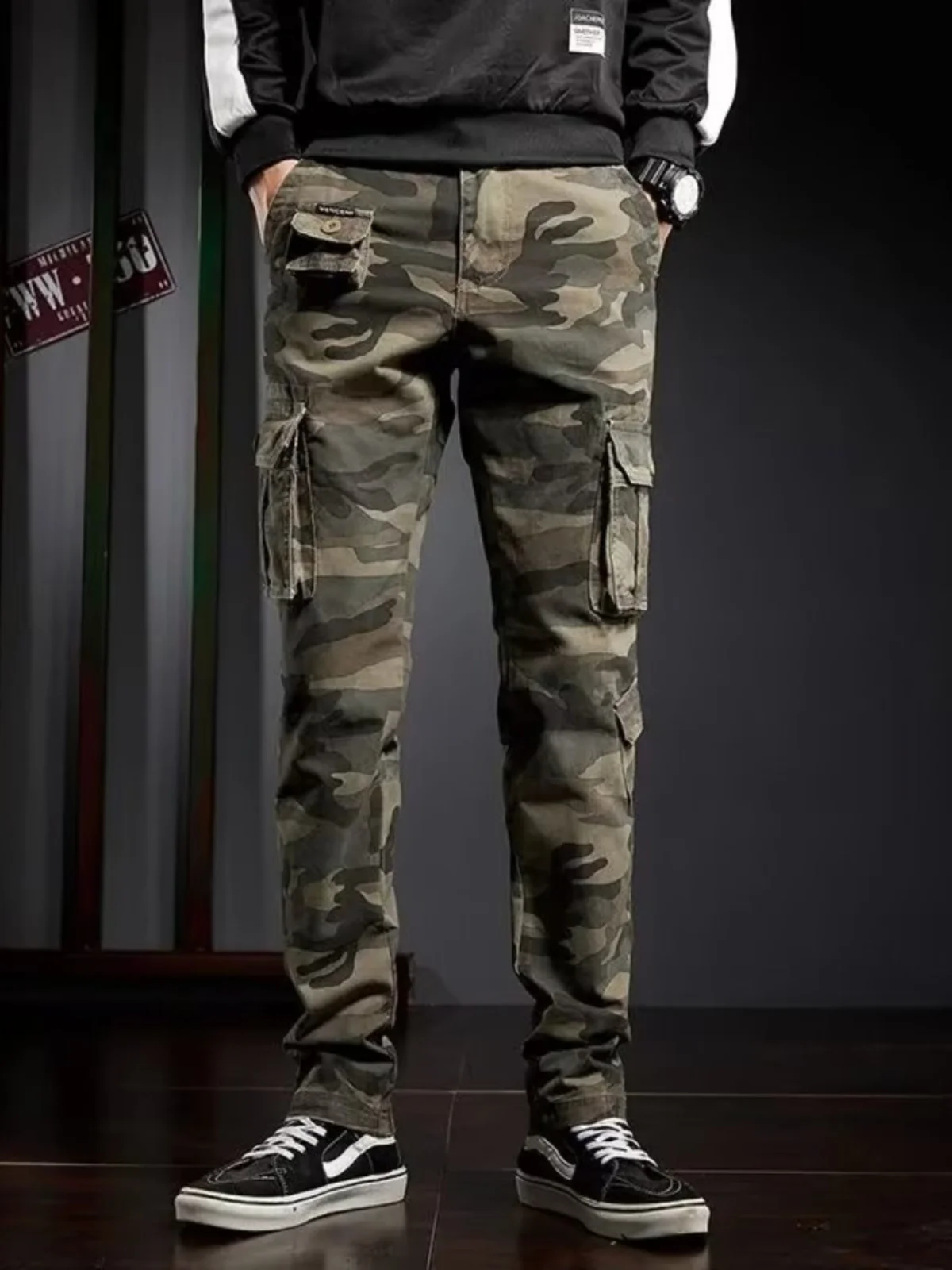 Spring Autumn 2025 New Sle Men's Slim Fit Casual Camouflage Long Pants Youth Leisure Workwear Trousers Wear Resistant Jeans
Spring Autumn 2025 New Sle Men's Slim Fit Casual Camouflage Long Pants Youth Leisure Workwear Trousers Wear Resistant Jeans