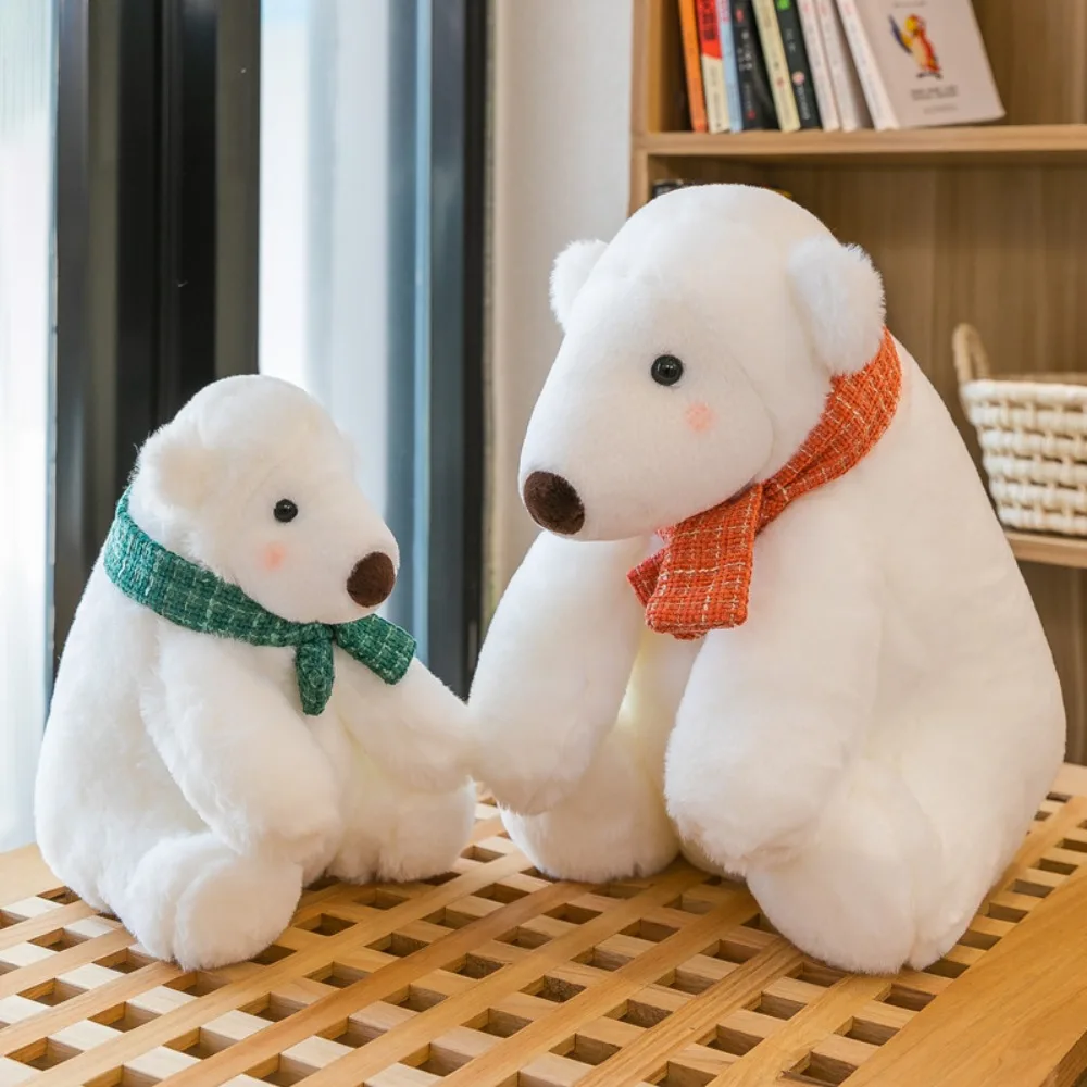 Kawaii Scarf Polar Bear Plush Toy Collection Soft Stuffed Polar Bear Doll Fluffy Cartoon Animal Plush Doll Kid Gift
Kawaii Scarf Polar Bear Plush Toy Collection Soft Stuffed Polar Bear Doll Fluffy Cartoon Animal Plush Doll Kid Gift