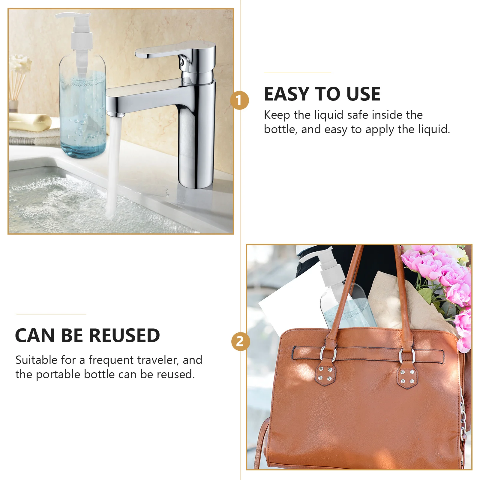 5Pcs Hand Soap Bottle Refillable Plastic Dispenser for Lotion Shampoo Liquid Container Travel Portable Bathroom Supplies
5Pcs Hand Soap Bottle Refillable Plastic Dispenser for Lotion Shampoo Liquid Container Travel Portable Bathroom Supplies