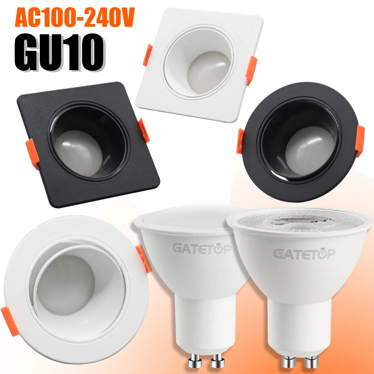 5/10/20pcs 5W LED Downlight GU10 Ceiling Spotlights Energy Saving 90degree Angle Adjustable Rotating AC220V120V Bedroom lighting
5/10/20pcs 5W LED Downlight GU10 Ceiling Spotlights Energy Saving 90degree Angle Adjustable Rotating AC220V120V Bedroom lighting