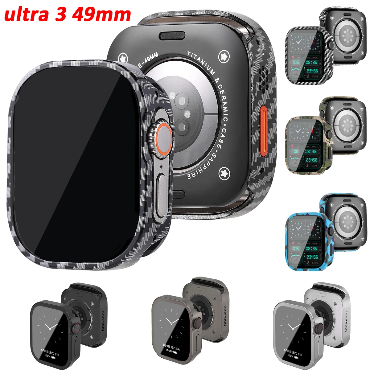 Водонепроницаемый чехол из алюминиевого сплава для Apple Watch Ultra 3/2 49 мм 46 мм 45 мм Металлический полное покрытие Iwatch Series 11 10 9 8 7 SE3 44 мм
Водонепроницаемый чехол из алюминиевого сплава для Apple Watch Ultra 3/2 49 мм 46 мм 45 мм Металлический полное покрытие Iwatch Series 11 10 9 8 7 SE3 44 мм