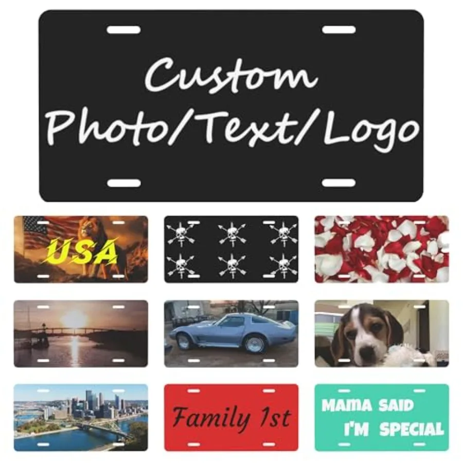 Custom License Plate Personalized Front License Plates, Customized Your Text Image Photo Logo Car Decor Tags for Front of Car 6
Custom License Plate Personalized Front License Plates, Customized Your Text Image Photo Logo Car Decor Tags for Front of Car 6