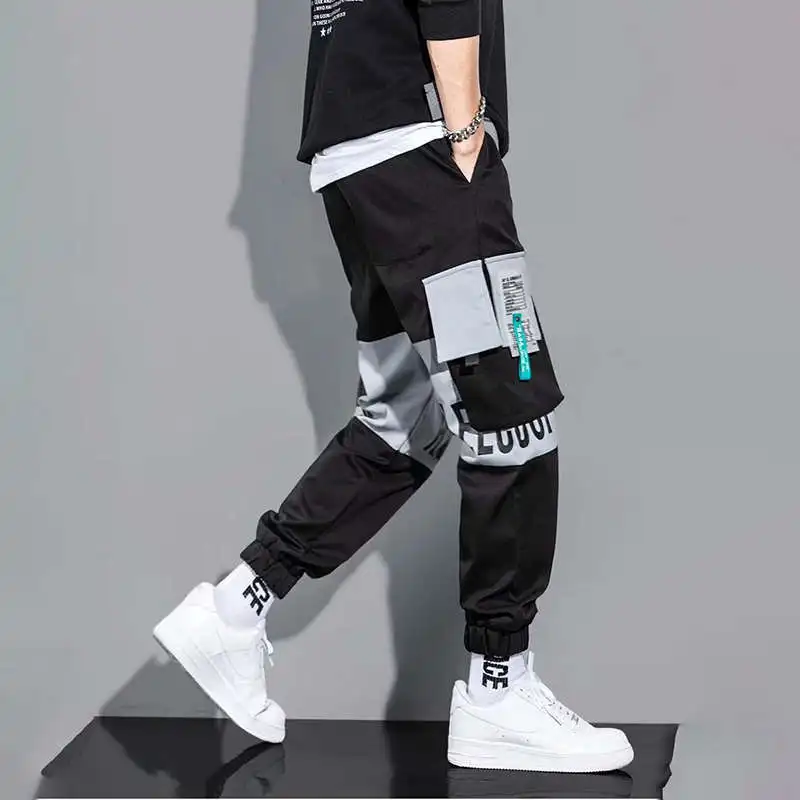 Loose Casual Cargo Pants Comfortable Trousers for Men Panelled Elastic Waist Long Legs Workwear Sweatpants Youthful Sle
Loose Casual Cargo Pants Comfortable Trousers for Men Panelled Elastic Waist Long Legs Workwear Sweatpants Youthful Sle