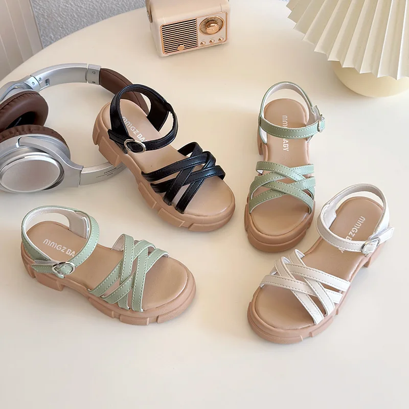 2025 New Children Sandals for Girls Summer New Fashion Soft Bottom Anti-slippery Versatile Chic Roman Woven Beach Shoes
2025 New Children Sandals for Girls Summer New Fashion Soft Bottom Anti-slippery Versatile Chic Roman Woven Beach Shoes