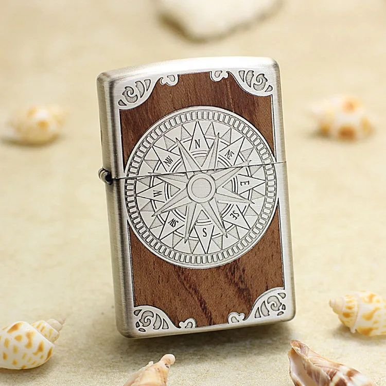 Genuine Zippo oil lighter copper windproof wood Compass Kerosene lighters Gift with anti-counterfeiting code
Genuine Zippo oil lighter copper windproof wood Compass Kerosene lighters Gift with anti-counterfeiting code