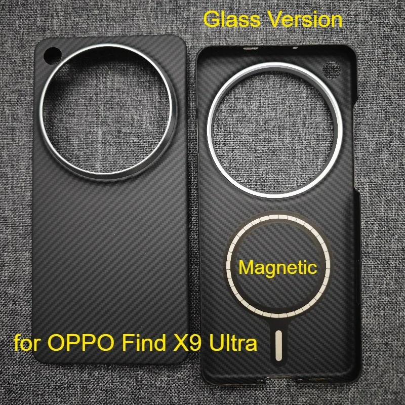 For OPPO Find X9 Ultra Magnetic Case Aramid Carbon Fiber Glass Version Ultra -Thin Mobile Phone Case for Oppo Find X9Ultra Cover
For OPPO Find X9 Ultra Magnetic Case Aramid Carbon Fiber Glass Version Ultra -Thin Mobile Phone Case for Oppo Find X9Ultra Cover