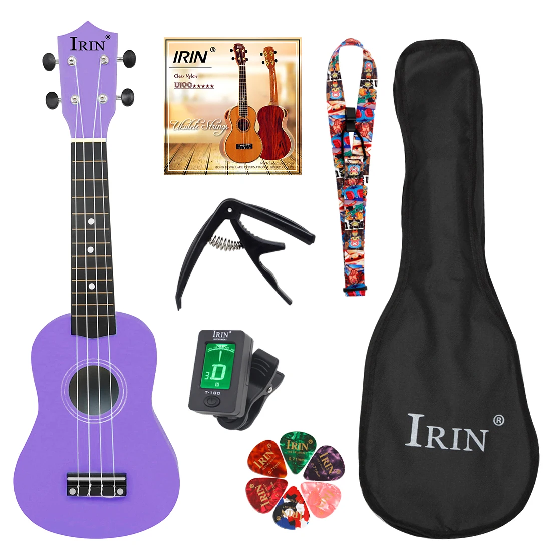 21 Inch Color Ukulele Basswood Panel Ukulele Set with Case Accessories Professional Stringed Instruments Ukulele for Practice
21 Inch Color Ukulele Basswood Panel Ukulele Set with Case Accessories Professional Stringed Instruments Ukulele for Practice
