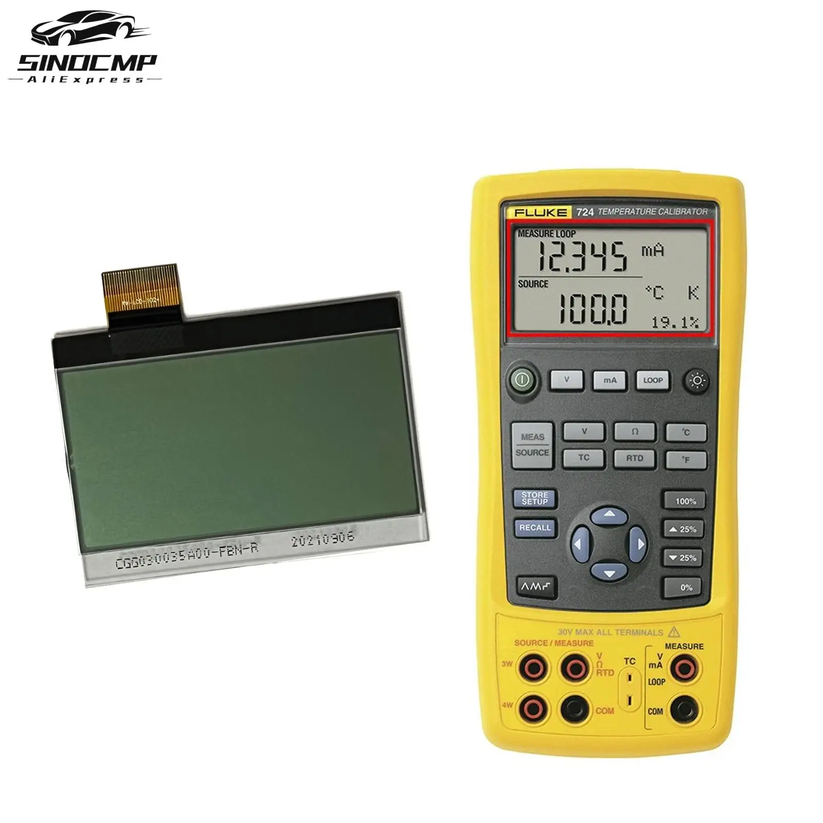 Digital LCD Display Screen CGG030035A00-FBN-R For Fluke 724 725 726 After 2017 Handheld Digital Multimeter Display Replacement
Digital LCD Display Screen CGG030035A00-FBN-R For Fluke 724 725 726 After 2017 Handheld Digital Multimeter Display Replacement