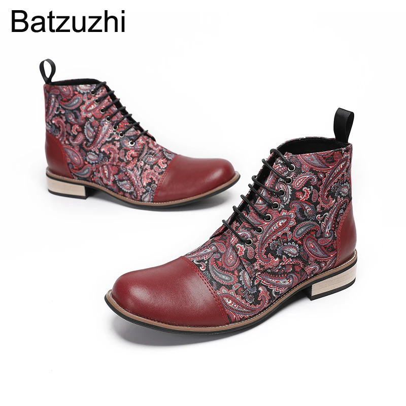 Batzuzhi Classic Elegant Men's Boots Round Toe Leather Ankle Boots for Man Lace-up Show, Party Boots! Big Sizes 38-46
Batzuzhi Classic Elegant Men's Boots Round Toe Leather Ankle Boots for Man Lace-up Show, Party Boots! Big Sizes 38-46